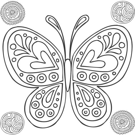 butterfly mandalas  mandalas  printable coloring pages
