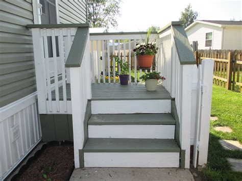 review  mobile home side deck ideas