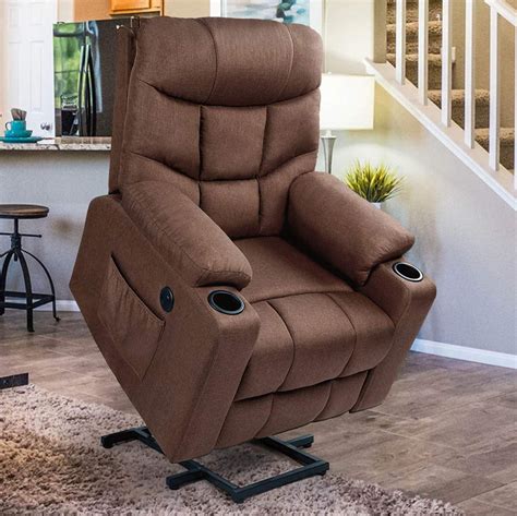 erommy power lift chair electric recliner  elderly heated vibration fabric sofa living room