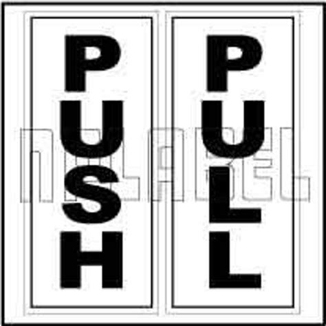 push pull door sign sticker label packaging type packet rs 145 piece
