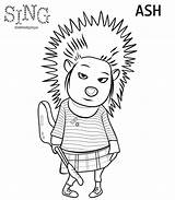 Sing Coloring Pages Getcolorings Movie sketch template