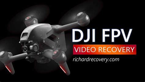 broken mov video recorded  dji fpv drone repair video audio file data recovery