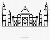 Mahal Taj Coloring sketch template