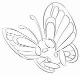 Butterfree Supercoloring Lineart Gerbil Lilly Kleurplaten Gigantamax Eevee Weedle Printen Ausmalbild Pokémon Vulpix Categorieën sketch template