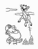 Coloring Reindeer Pages Rudolph Santa Flying Printable Color Red Nosed Print Christmas Kids Getdrawings Popular Getcolorings Hellokids Coloringhome sketch template
