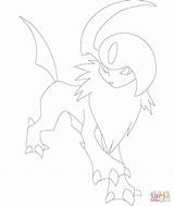 Coloring Absol Pages sketch template