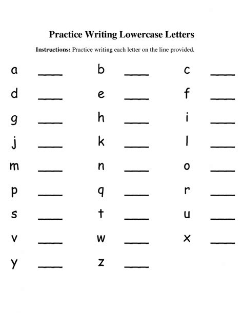 capital letter writing worksheet