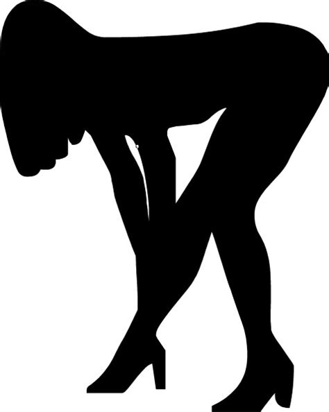 sexy girl silhouette decal sticker 10