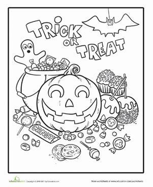 halloween coloring pages   graders