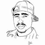 Tupac Xcolorings sketch template