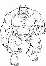 Hulk Coloring Pages Superhero Colouring sketch template