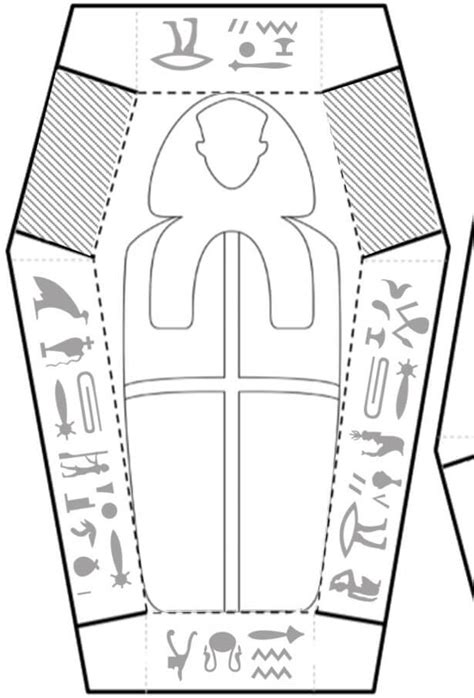 printable sarcophagus template printable
