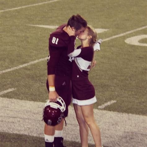 This Football Player And Cheerleader Are So Cute I