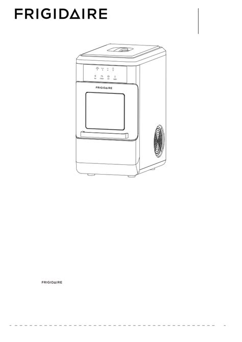 frigidaire efic ice maker operation users manual  viewdownload