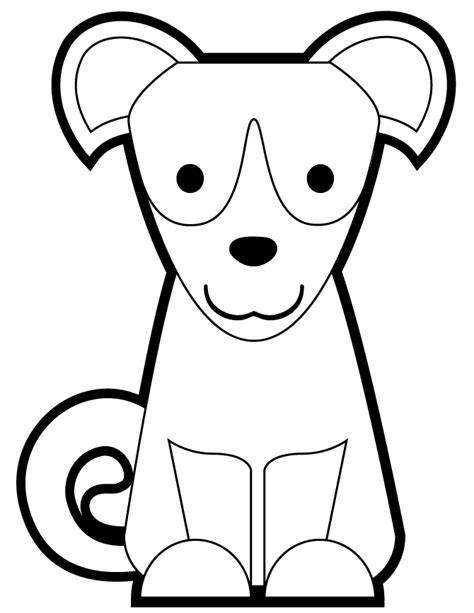 coloring page cute dog  svg file  cricut