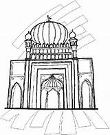 Miraj Isra Pages Coloring Colouring Eid Islamic Related Posts sketch template