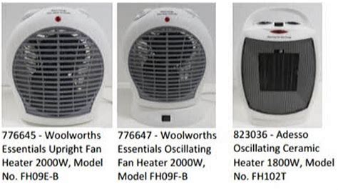 woolworths withdraw fan heaters  sale  fire fears daily telegraph