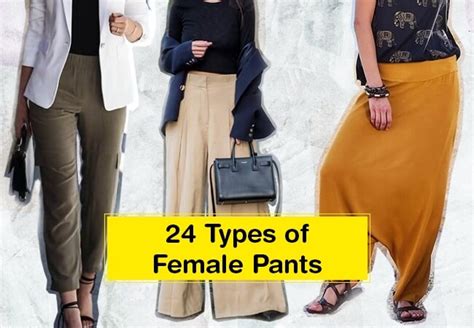 types  pants  women design names pictures topofstyle blog