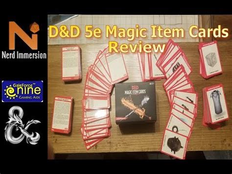 dd  magic item cards review nerd immersion youtube