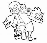 Undertale Coloring Pages Gaster Sans Template sketch template