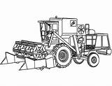 Digger Coloring Drawing Awesome Pages Drawings Tractor Color Print Colorluna sketch template