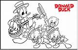 Coloring Duck Donald Pages Louie Dewey Huey His Cute Disney Shirt Earliest Trademark Sported Wore Sometimes Cartoons Yellow While He sketch template