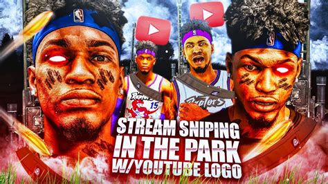 First Time Stream Sniping A Youtube Logo On Nba 2k20 His Teammate
