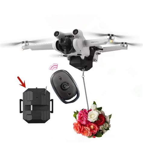 drone dropping system payload delivery thrower air dropper device  dji mini  pro mavic air