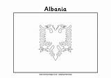 Flag Albania Colouring Coloring Colour Pages Eagle Activityvillage Europe Become Member Log Choose Board Headed Double sketch template