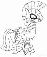 Pony Coloring Little Pages Zecora Printable Color Drawing Template Print Equestria Fluttershy Girls Book Online Prints Play Kids Getdrawings Games sketch template
