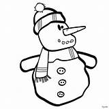 Snowman Coloring Pages Kids Hat Scarf Printable Clipart Neige Bonhomme Coloriage Christmas Imprimer Colorear Para Print Color Clip Clipartmag Sheets sketch template