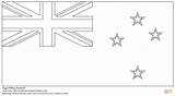 Vlag Kleurplaat Bandeira Australie Zealand Colorear Flaga Zelandia Nowej Zelandii Flagge Ausmalen Kolorowanka Neuseeland Supercoloring Australien Banderas Kolorowanki Drapeau Zelanda sketch template
