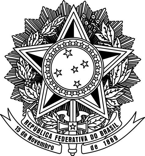 hd brazil logo png transparent brasao republica federativa