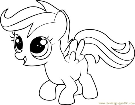 scootaloo coloring page    pony friendship  magic