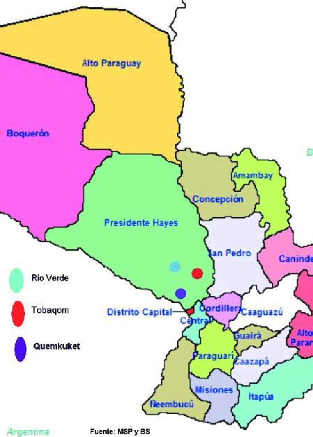 Mapa Del Paraguay Departamento De Presidente Hayes Download