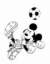 Topolino Disegno Calciatori Calciatore Stampare Disegnidacolorareonline sketch template