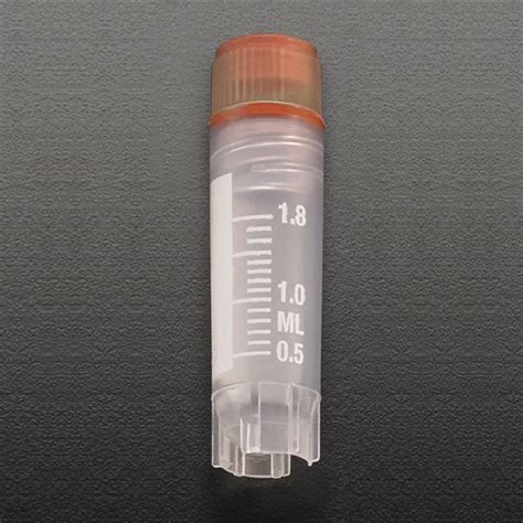 Sterile 2ml Cryovials W Internal Threads And Cap W Red Silicone O