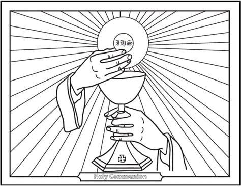 eucharist coloring page  print  color