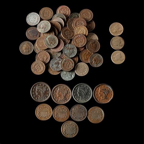 century circulated american coppers lot  collectible estate coinsdec   pm