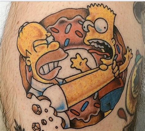 Bart Homer Simpsons Tattoo Disney Tattoos Lustige Tattoos