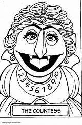Sesame Street Coloring Pages Printable Print Countess Look Other sketch template