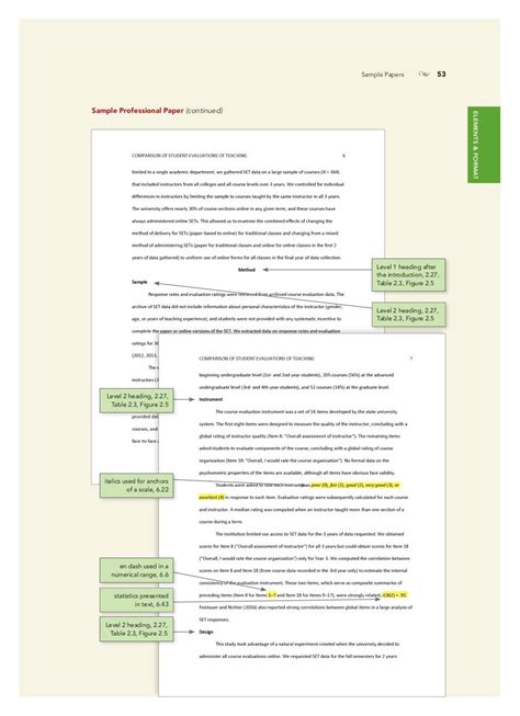 sample annotated professional paper   style par american