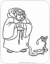 Tuck Friar Hiss Sir Coloring Pages Disneyclips Robin Hood Disney sketch template