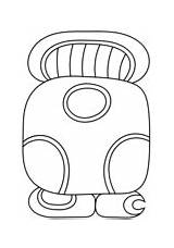 Coloring Mayan Maya Calendar Sek Pages 5th Month Printable sketch template