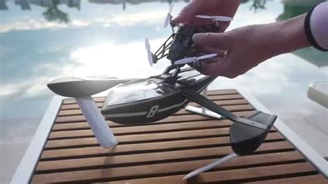 wellbots parrot minidrone hydrofoil youtube