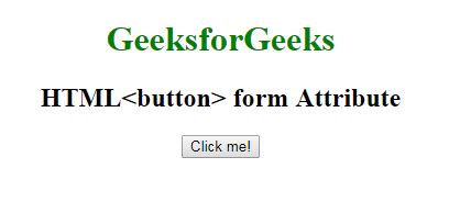 html form attribute geeksforgeeks