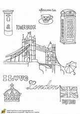 Londres Tower Bridge London Coloriage Hugolescargot Paddington Bear sketch template