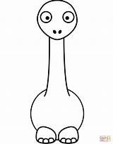 Dinosaur Coloring Template Kids Printable Dinosaurs Drawing Crafts Preschool Animal Stuffed Brontosaurus Diplodocus Easy Clipart Pages Cartoon Draw Svg Clip sketch template