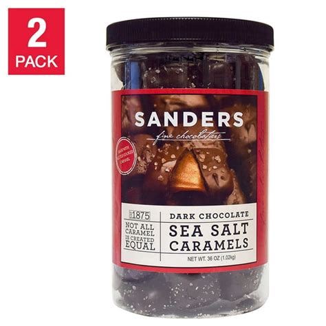 sanders dark chocolate sea salt caramels  oz  pack walmartcom