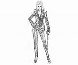 Trish Capcom Marvel Vs Armored sketch template